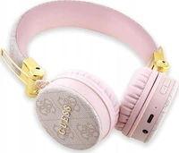 Belaidės ausinės Guess Metal Logo GUBH704GEMP rožinės spalvos