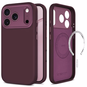 Tech-Protect Uniq MagSafe CC dėklas iPhone 18 Pro / 17 Pro, bordo