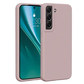 Etteri silikoninis dėklas telefonui Samsung Galaxy S22 šviesiai rožinis