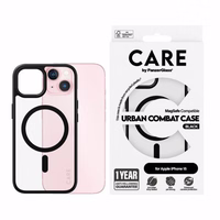 CARE by PanzerGlass Urban Combat Magnetinis dėklas telefonui iPhone 15 - juodas