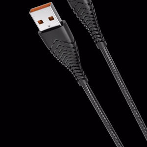 VEGER kabelis USB A į Type C 2,4A V104 1,2 m juodas