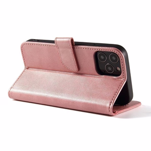 Magnet Case elegantiškas dėklas telefonui su atvartu ir stovo funkcija Samsung Galaxy A73 rožinis