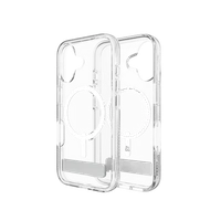 ZAGG Crystal Palace Snap dėklas telefonui su stovu MagSafe iPhone 16 Pro - skaidrus