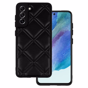 Odinis 3D dėklas telefonui Samsung Galaxy S21 FE dizainas 3 juodas