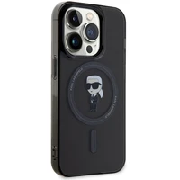 Karl Lagerfeld IML Ikonik MagSafe dėklas telefonui iPhone 14 Pro Max - juodas