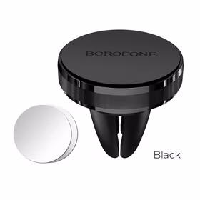 Automobilinis telefono laikiklis Borofone BH8, tvirtinamas ant ventiliacijos grotelių, magnetinis, juodas
