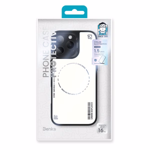 Benks Dynamic Minimalist dėklas telefonui Iphone 16 Pro baltas