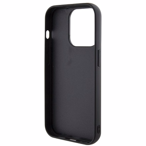 Guess Disko Metalinis Užrašas dėklas telefonui iPhone 15 Pro - juodas