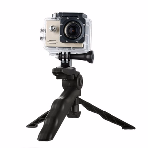 Laikiklis su mini trikoju GoPro SJCAM veiksmo kameroms - juodas