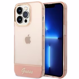 Guess GUHCP14LHGCOP iPhone 14 Pro6,1" rožinis/rožinis dėklas Translucent