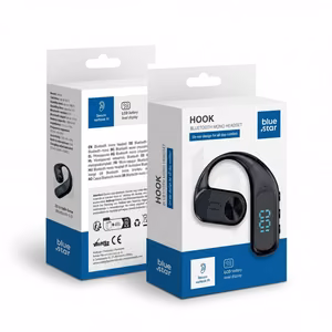 Wireless mono headset Blue Star Hook black