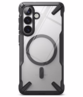 Ringke Fusion X Magnetic MagSafe Dėklas for Samsung Galaxy S26+ - Clear juodas