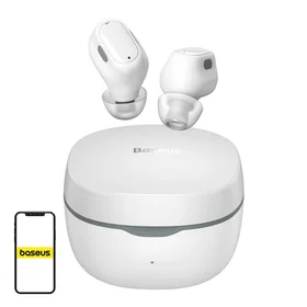 Ausinės "TWS Baseus Bowie WM01" (baltos spalvos)