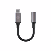 Forever adapteris AJC-01 garso lizdas 3,5 mm - USB-C juodas