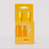 COLORUM laidas USB-C - USB-C 1,8m 3A CK60-CC-05 xYellow
