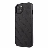 Karl Lagerfeld KLHCP13SPTLK iPhone 13 mini 5,4 "juodas kietas dėklas Perforuotas Allover
