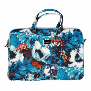 Wonder Briefcase Laptop 15-16 inches white poppies