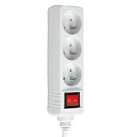 Hama Standard 3-socket power strip 1.5m - white