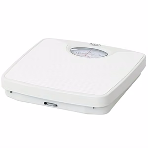 Adler AD 8151w – mechanical bathroom scale, up to 130 kg, 1 kg graduation, white