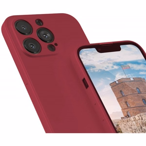 Telefono dėklas Liquid Silicone Edge Huawei Nova 9 SE (Dark Red Rose)