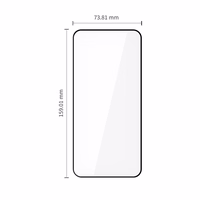 "Tech-Protect Glass Fit+" 2 vnt. grūdinto stiklo, skirtas "Xiaomi Redmi Note 15 Pro 5G" - Juodas