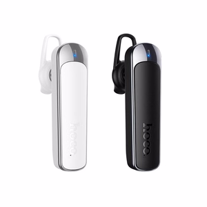 Hoco E201 belaidė monofoninė ausinė su mikrofonu, ENC, Bluetooth 6.0, 130 mAh, balta