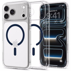 Spigen Ultra Hybrid MagSafe dėklas iPhone 18 Pro Max / 17 Pro Max, skaidrus tamsiai mėlynas