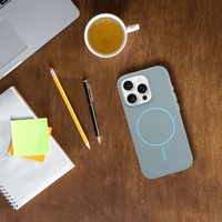 Blizgus magnetinis dėklas, suderinamas su MagSafe, IPHONE 15 PLUS mėtų