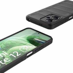 Magic Shield dėklas telefonui Xiaomi Redmi Note 12 5G / Poco X5 5G lankstus šarvuotas dėklas raudona