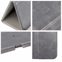 Pelės kilimėlis su belaidžiu įkrovikliu 15W OJD-82 rudas pilkas