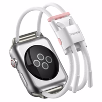 Apyrankė Baseus "Lets go" skirta Apple Watch Series 42 / 44mm balta/rožinė