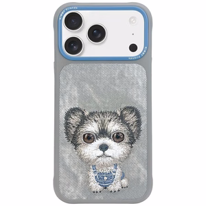 Nimmy Big Eyed Pet 2.0 Šuns dėklas telefonui iPhone 17 Pro - pilka