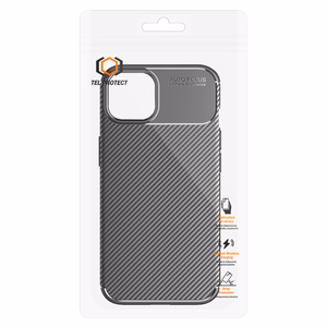 "Tel Protect Carbon Elite" apsauga "Xiaomi Redmi Note 15 5G", skirta "Xiaomi Redmi Note 15 5G", juoda