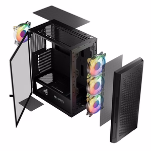 Logic ARAMIS ARGB MINIDI USB 3.0 kompiuterio korpusas, juodas