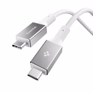 "Spigen Essential EB24015CC USB-C / USB-C 240W kabelis 150 cm - Baltas
