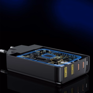 Įkroviklis CHOETECH GaN 2x USB-C, 2x USB-A: 140W, PD3.1, QC3.0