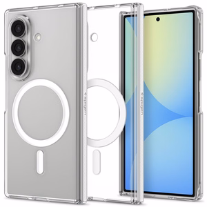 Spigen AirSkin Zero MagFit dėklas, skirtas Samsung Galaxy Z Fold8 Ultra – skaidrus ir baltas