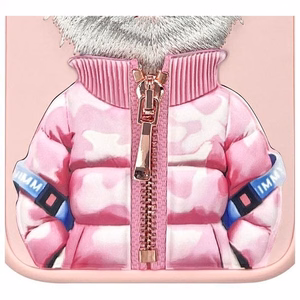 Nimmy Cool&Cute 2.0 Katės dėklas telefonui iPhone 16 - rožinė