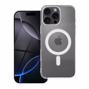 Skaidrus dėklas 2 mm IPHONE 16 Pro Max suderinamas su Magnetine (kameros apsauga) permatomas