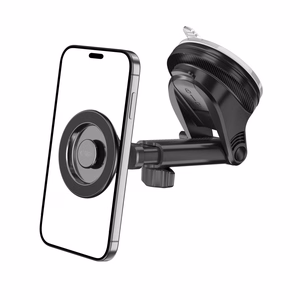 "Tech-Protect N58" magnetinis "MagSafe" automobilinis laikiklis, skirtas kabinai, priekiniam stiklui arba oro ventiliacijos angai - juodas