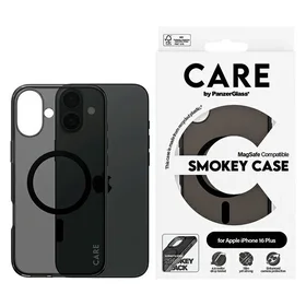 CARE by PanzerGlass Flagmano dėklas telefonui iPhone 16 Plus 6.7" dūminis/dūminis Magnetinis 1351