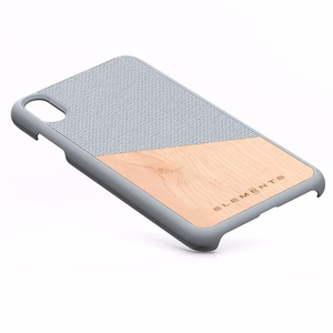 Чехол Nordic Elements Original Hel для iPhone XS Max, с натуральной древесиной клёна, светло-серый