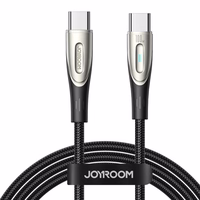 Joyroom Star-Light Series SA27-CC5 USB-C / USB-C kabelis 100W 1.2m - juodas
