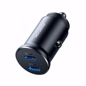 Automobilinis laikiklis su įkrovimu Joyroom JR-CCN06 juodas 30W (2xPD)