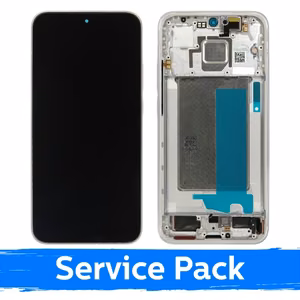 LCD Ekranas suderinamas su Xiaomi Poco F7 5G su rėmeliu / Cyber sidabrinis / (Service Pack)