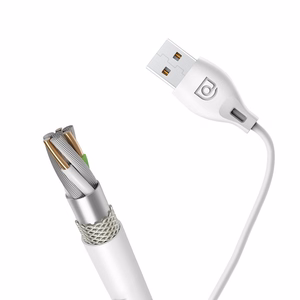 Dudao kabelis micro USB kabelis 2.4A 2m baltas (L4M 2m baltas)