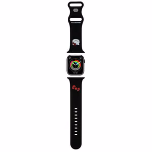 Hello Kitty Silicone Kitty Head dirželis Apple Watch 42/44/45/49mm - juodas