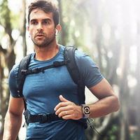 Sportinė Velcro juosta Apple Watch Ultra / 9 / 8 / 7 / 6 / SE / 5 / 4 / 3 / 2 / 1 (42, 44, 45, 49 mm) Dux Ducis juosta YJ versija - mėlyna-pilka