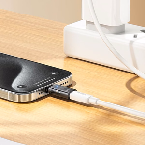 Adapter USB C to Lightning Hoco UA36D transparent black