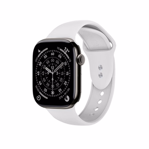 Crong Liquid Apple Watch dirželis, 44/45/46/49 mm, baltas